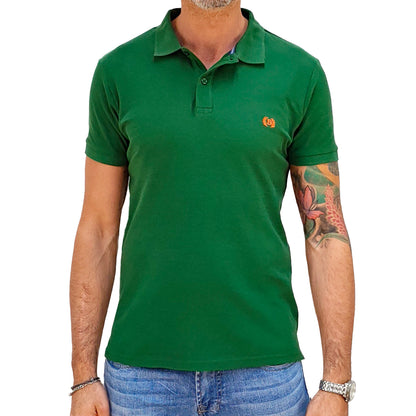 Polo Uomo manica corta in colore Verde