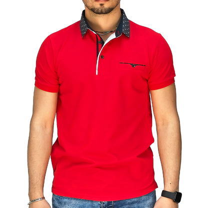Polo Uomo Manica Corta Slim Fit in Piquet – RDV Abbigliamento