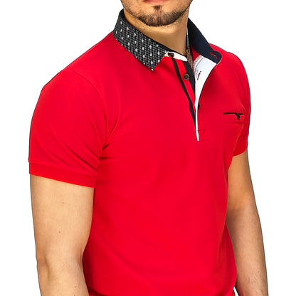 Polo Uomo Manica Corta Slim Fit in Piquet – RDV Abbigliamento