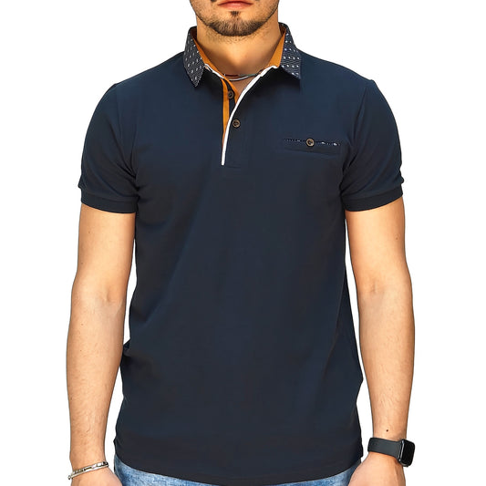 Polo Uomo Manica Corta Slim Fit in Piquet – RDV Abbigliamento
