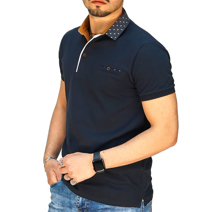Polo Uomo Manica Corta Slim Fit in Piquet – RDV Abbigliamento