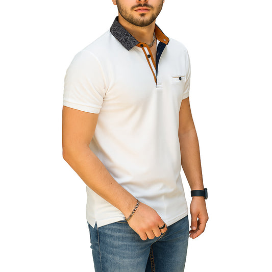 Polo Uomo Manica Corta Slim Fit in Piquet – RDV Abbigliamento