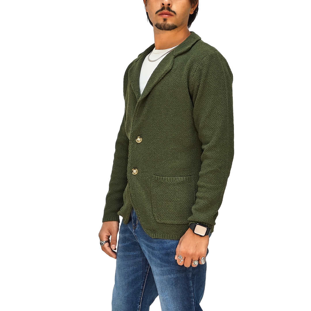 Cardigan Uomo Verde