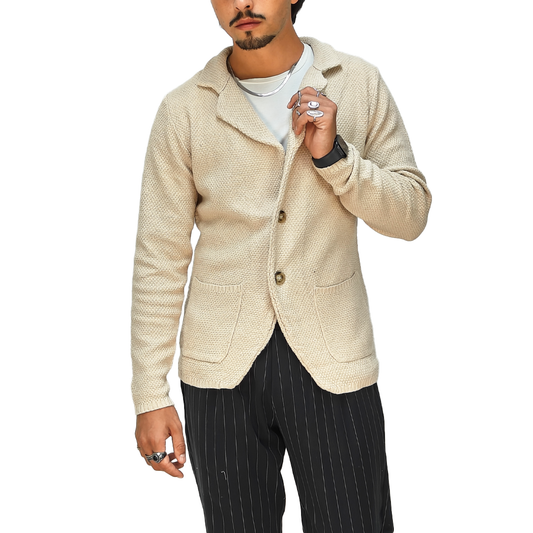 Cardigan Uomo Beige