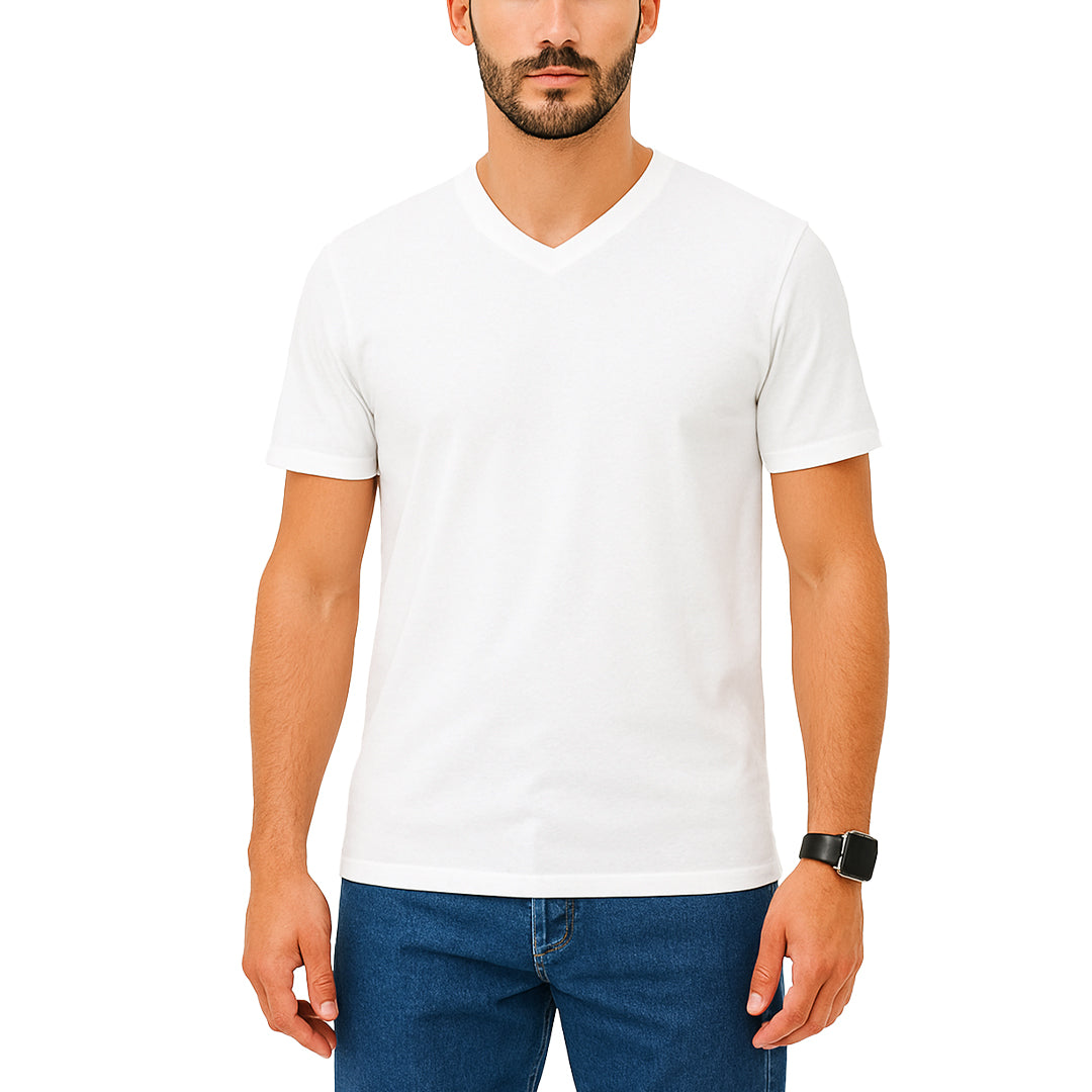 T-shirt manica corta slim fit Scollo a V