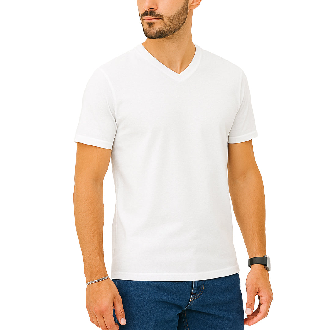 T-shirt manica corta slim fit Scollo a V