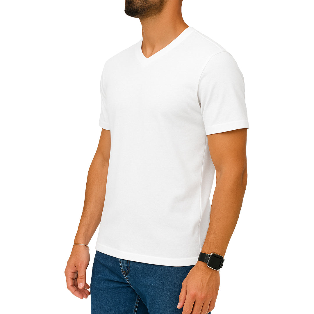 T-shirt manica corta slim fit Scollo a V
