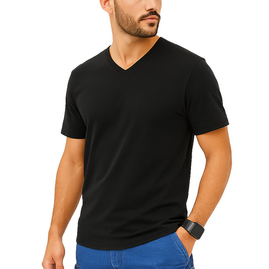 T-shirt manica corta slim fit Scollo a V