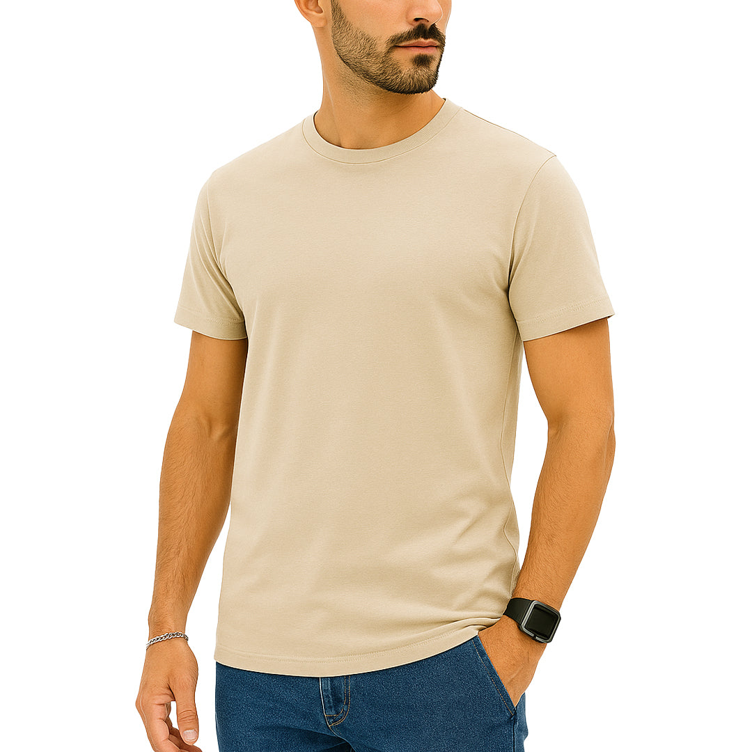 T-shirt manica corta slim fit Glicine Lavagna