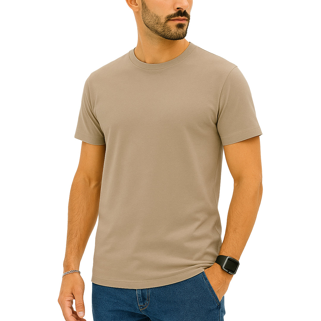 T-shirt manica corta slim fit Glicine Lavagna