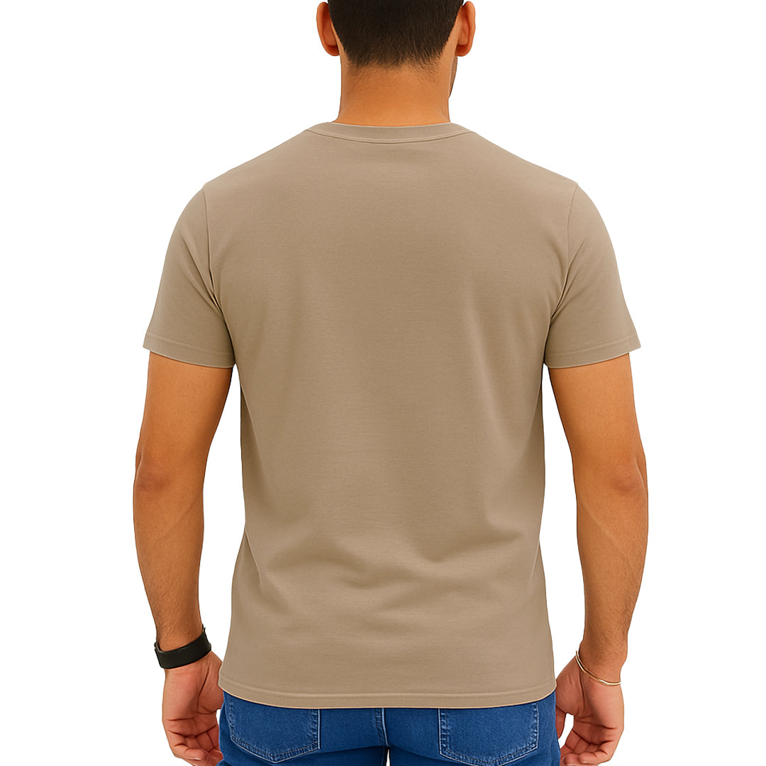 T-shirt manica corta slim fit Glicine Lavagna