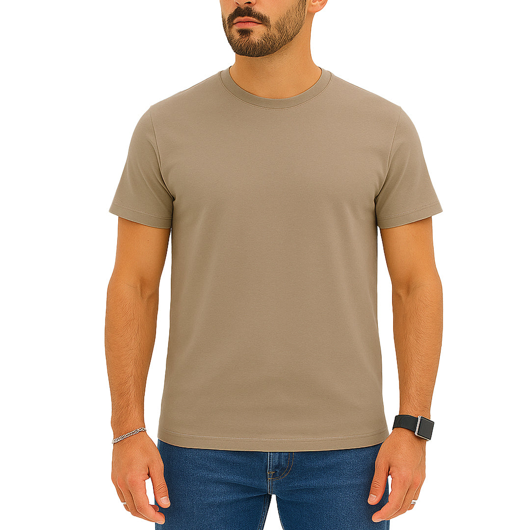 T-shirt manica corta slim fit Glicine Lavagna