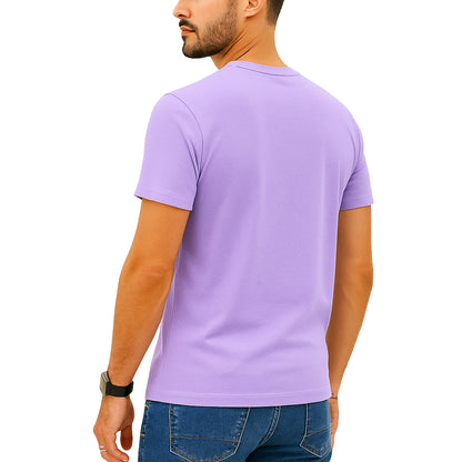 T-shirt manica corta slim fit Glicine Lavagna