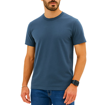 T-shirt manica corta slim fit Glicine Lavagna