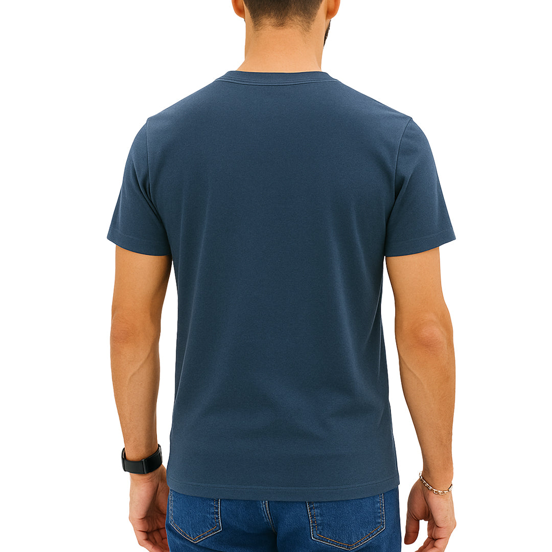 T-shirt manica corta slim fit Glicine Lavagna