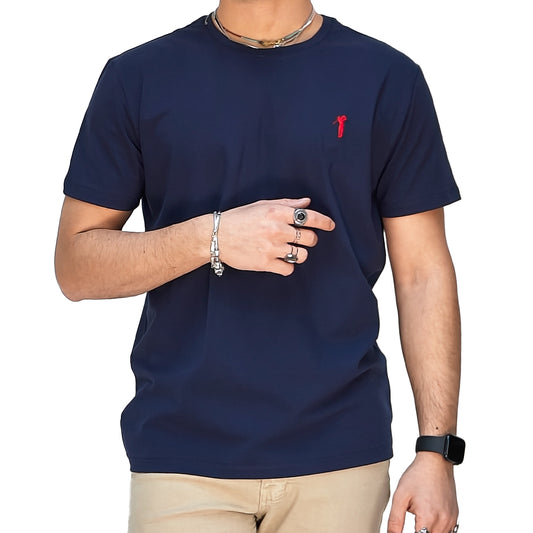 T-shirt Uomo Kaiditè - Manica Corta, Vestibilità Regular Blu
