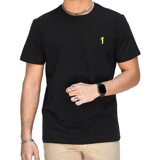 T-shirt Uomo Kaiditè - Manica Corta, Vestibilità Regular Nero