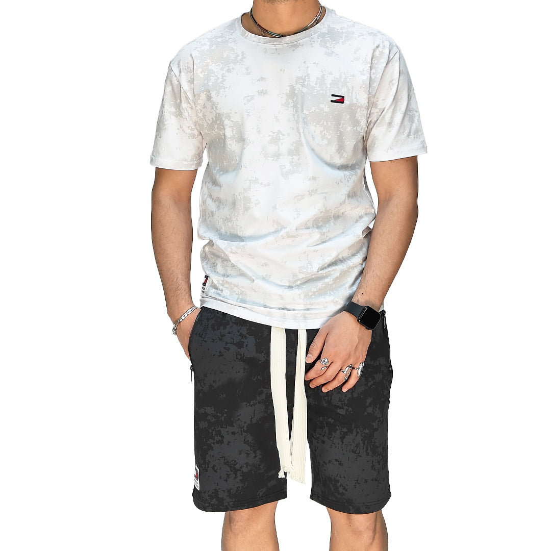 🆕 Completo Estivo Uomo T-Shirt + Bermuda – Cotone Liscio Elasticizzato | RDV ABBIGLIAMENTO