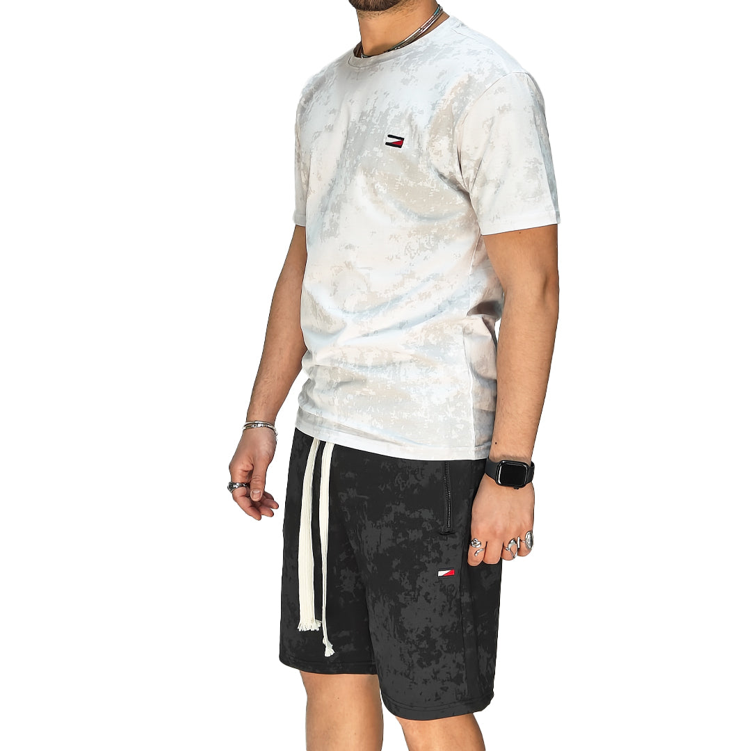 🆕 Completo Estivo Uomo T-Shirt + Bermuda – Cotone Liscio Elasticizzato | RDV ABBIGLIAMENTO