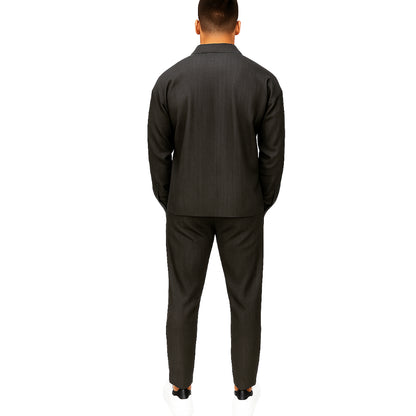 Completo Uomo Due Pezzi - Giacca Camicia + Pantalone | Beige |